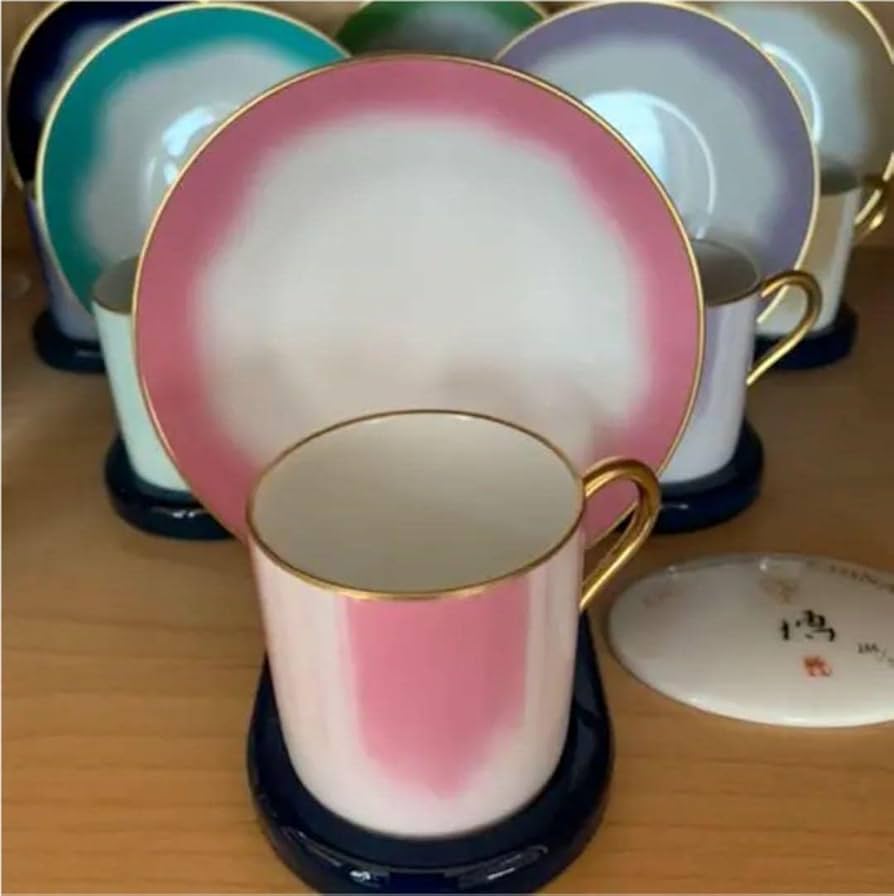 大倉陶園　×千住博コラボ　 『ウォーターフォール 6色』 Amazon.co.jp: 大倉陶園 ×千住博コラボ 『ウォーターフォール 6色